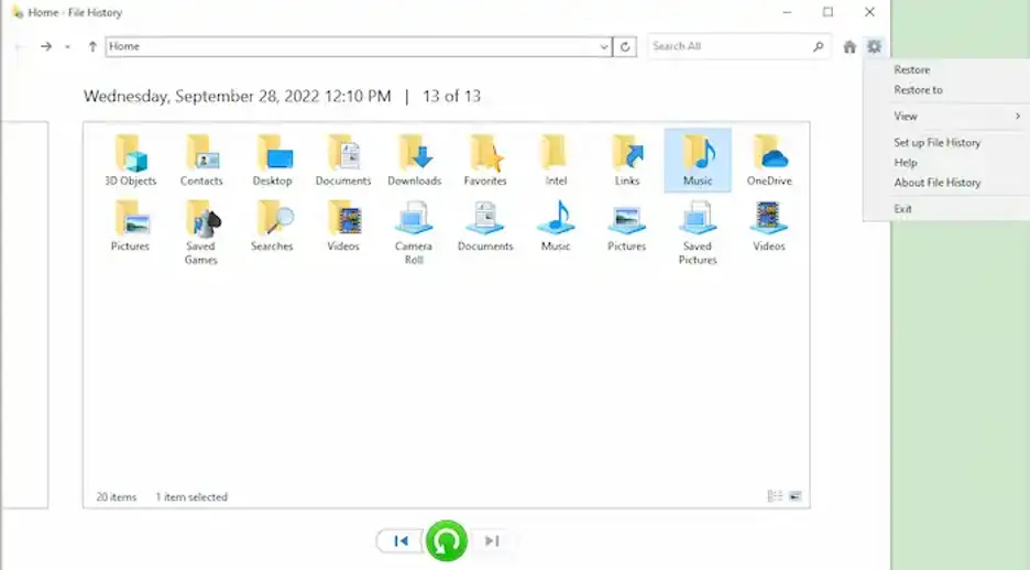 Windows File History